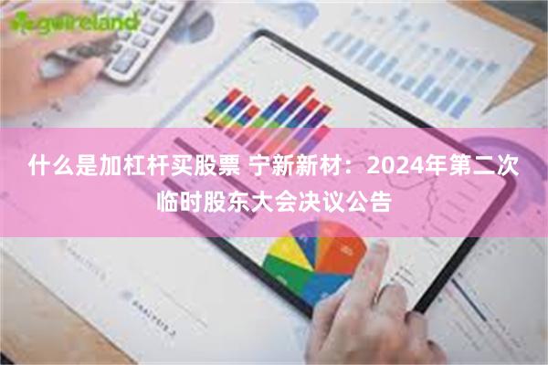 什么是加杠杆买股票 宁新新材：2024年第二次临时股东大会决议公告